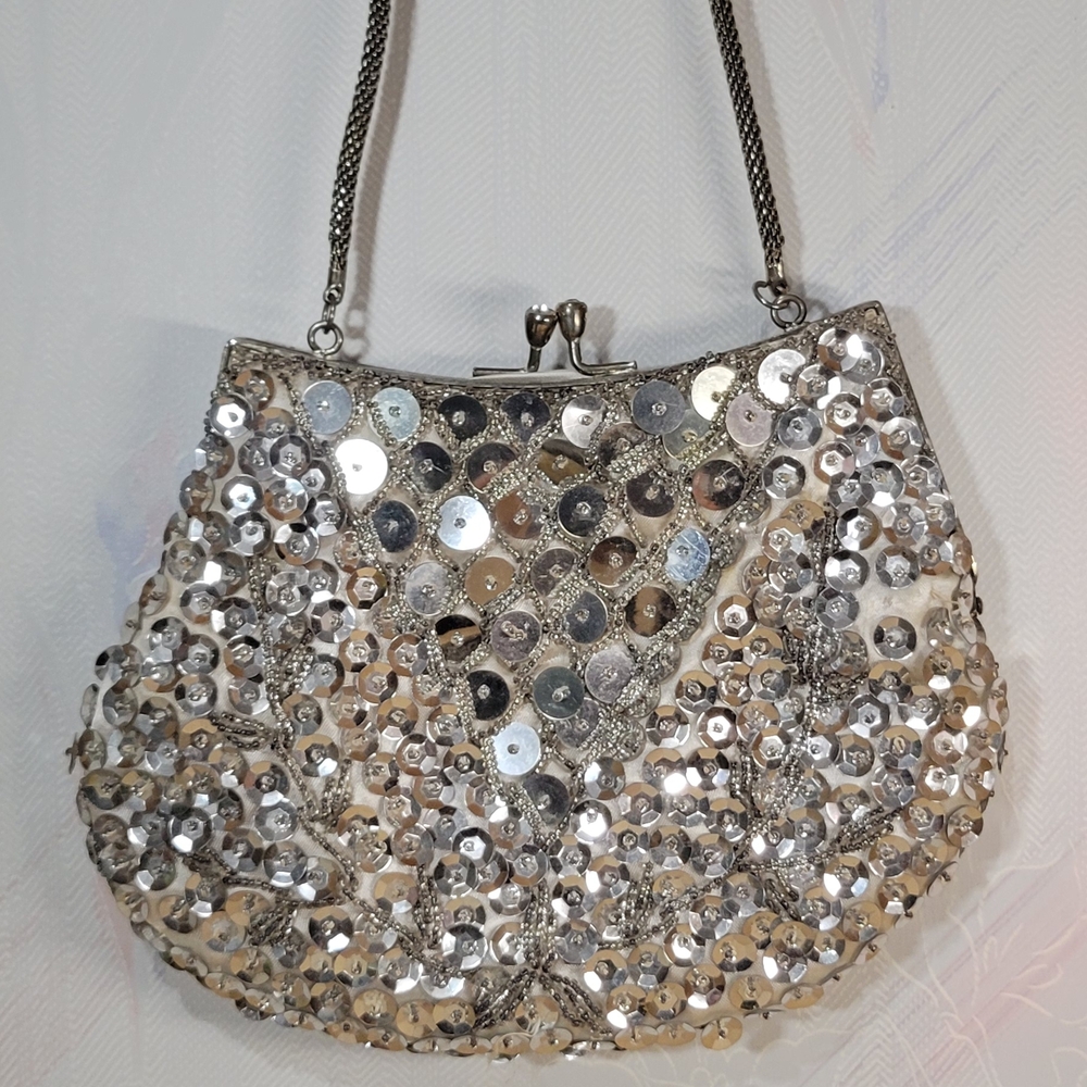 Beyond Vintage DU-VAL Sequin Evening Bag
